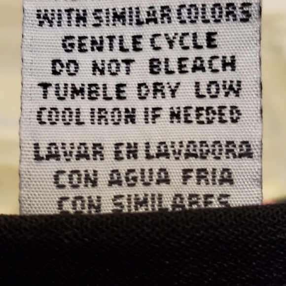 18 Sag Harbor size black floral skirt vintage - Picture 5 of 6